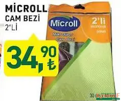 MİCROLL CAM BEZİ 2'Lİ fiyat ve kampanya bilgisi